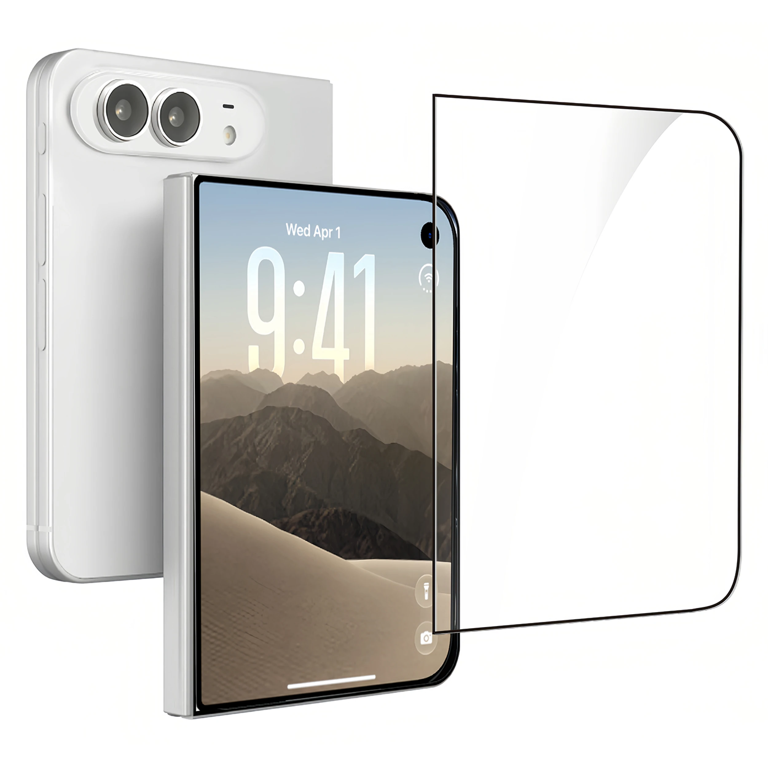 Miếng dán kính cường lực iPhone Duo JC AVA+ Màu Trắng