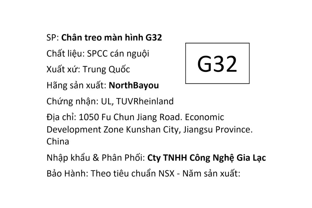 Giá treo màn hình North Bayou G32 Dual Bạc - 4