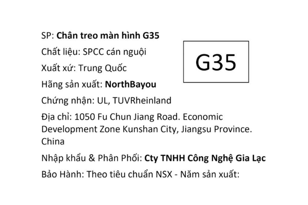 Giá treo màn hình North Bayou G35 Dual Xám Than Mờ - 5