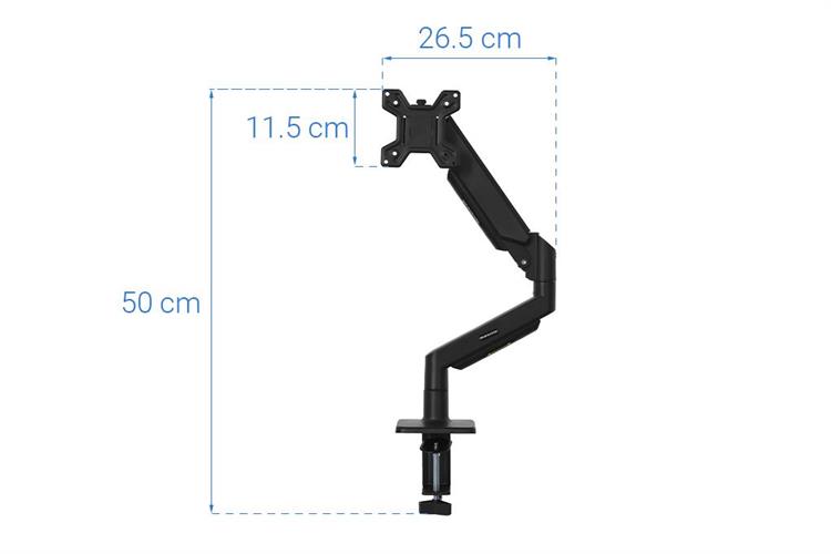 Giá treo màn hình HyperWork Core Arm HPW-SA01 Đen Màu Đen