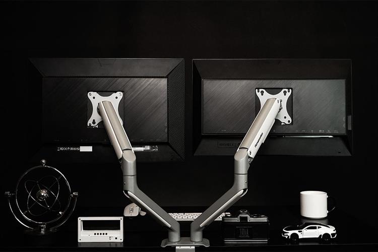 Giá treo màn hình Human Motion T6 Pro Dual 2025 HPW-T6P.Dual.2025 Màu Trắng - Xám