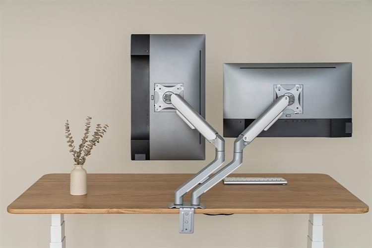 Giá treo màn hình Human Motion T6 Pro Dual 2025 HPW-T6P.Dual.2025 Màu Trắng - Xám