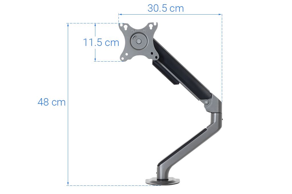 Giá treo màn hình Human Motion T6 Pro 2025 HPW-T6P.2025 Màu Đen - Xám