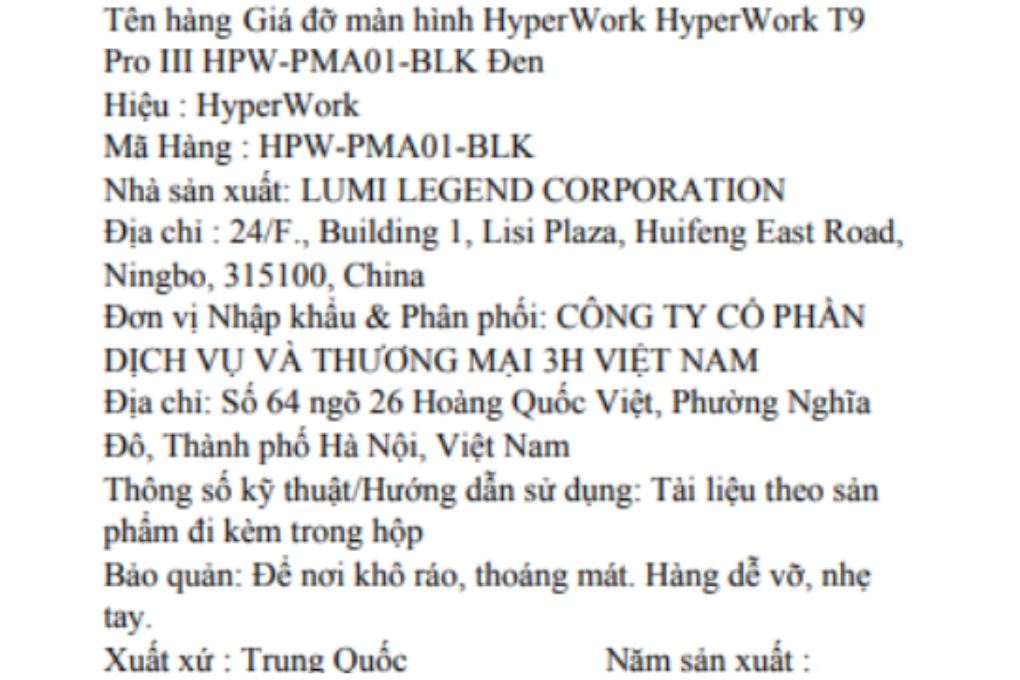 Giá treo màn hình HyperWork T9 Pro III - 11