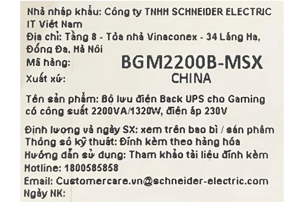 Bộ lưu điện Schneider Electric APC Gaming BGM2200B-MSX - 4