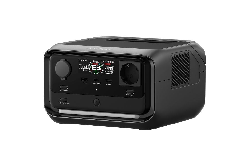 Trạm sạc di động Ecoflow 600W/286WH River 3 Plus Màu Đen