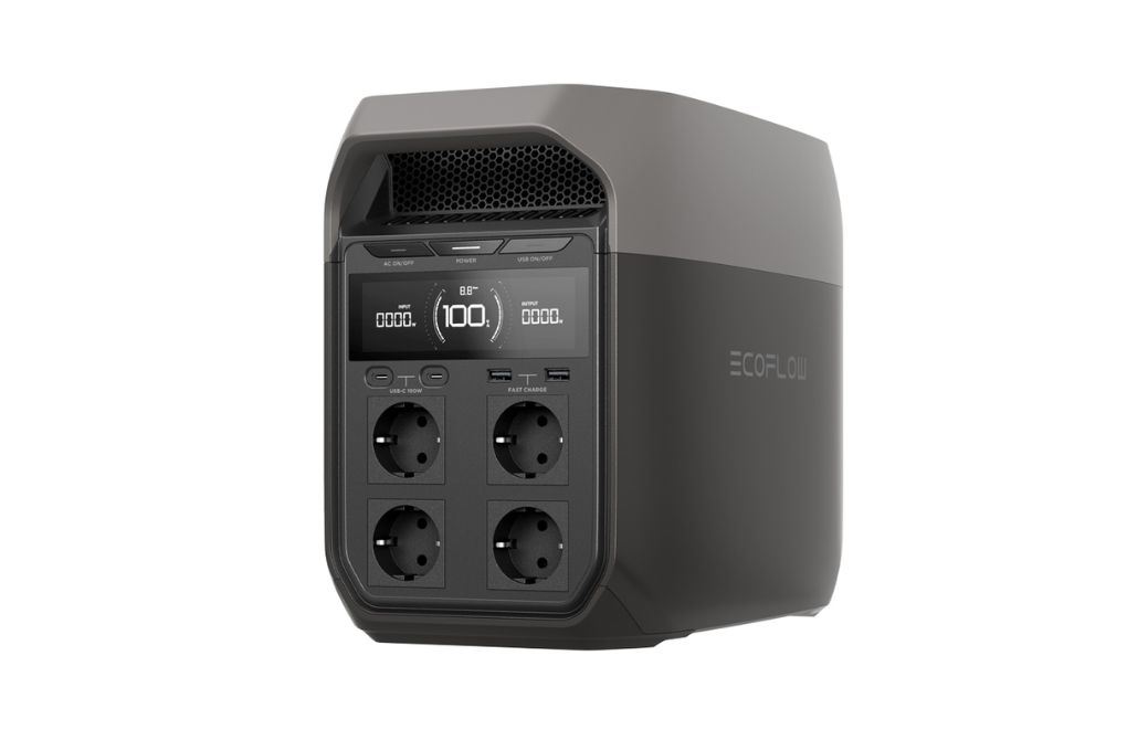 Trạm sạc di động Ecoflow 1800W/1024WH Delta 3 Màu Đen