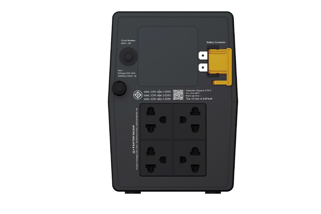 Bộ lưu điện UPS Schneider Electric Line interactive 1200VA / 650W BVG1200I-MSN Màu Đen