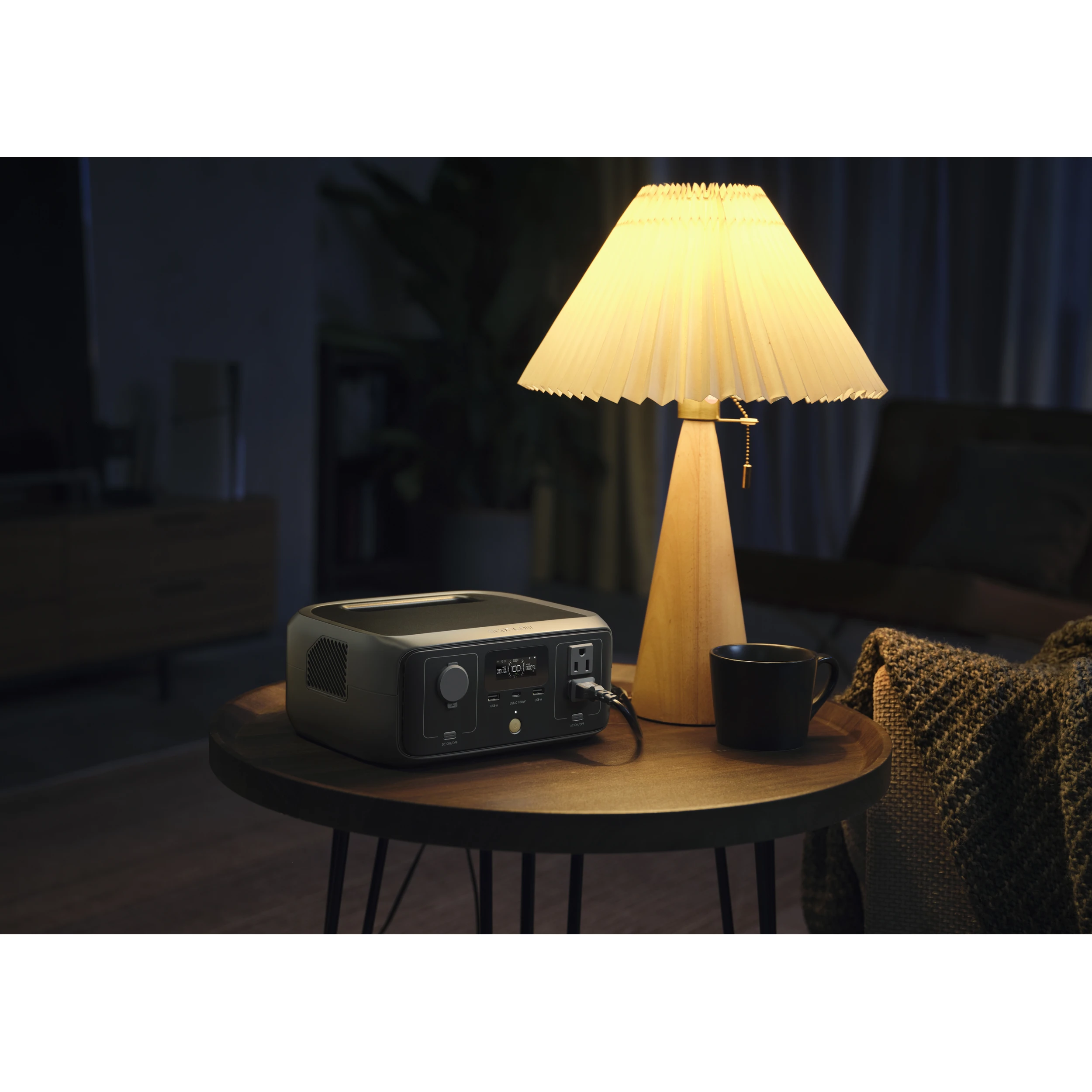 Trạm sạc di động Ecoflow 300W 245Wh River 3 UPS Màu Đen