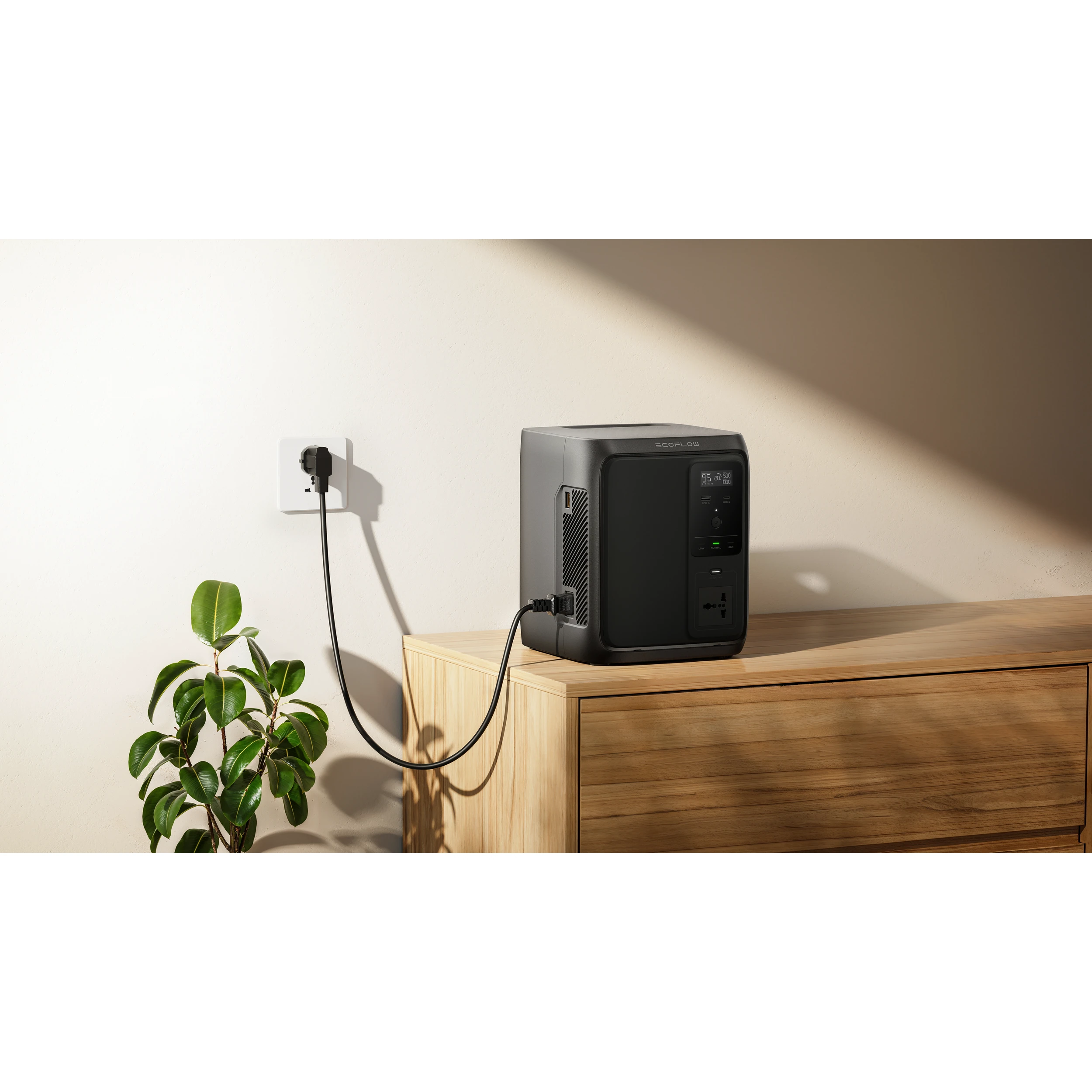 Trạm sạc di động Ecoflow 500W 960Wh Delta 3 Air 1000 Màu Đen