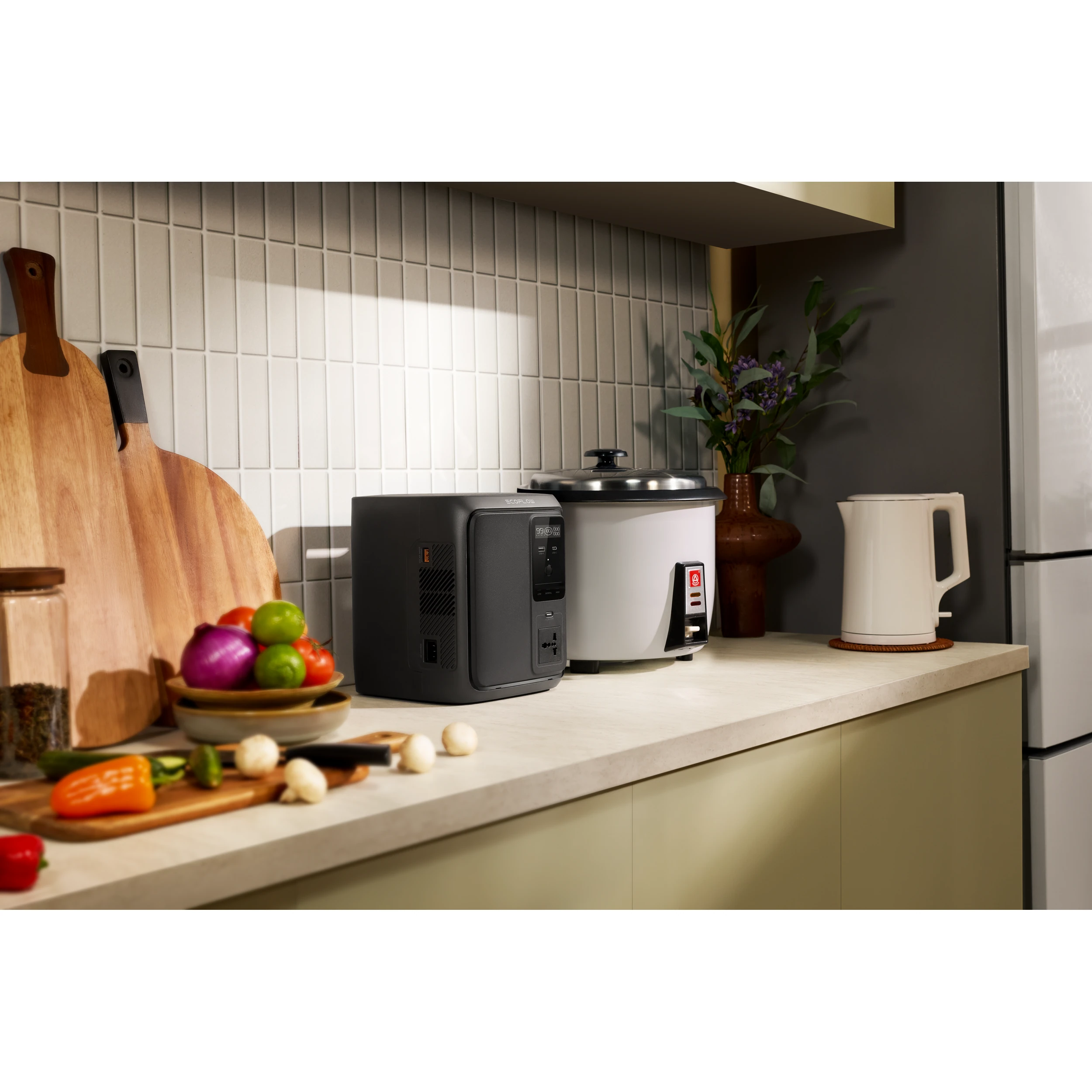 Trạm sạc di động Ecoflow 500W 960Wh Delta 3 Air 1000 Màu Đen
