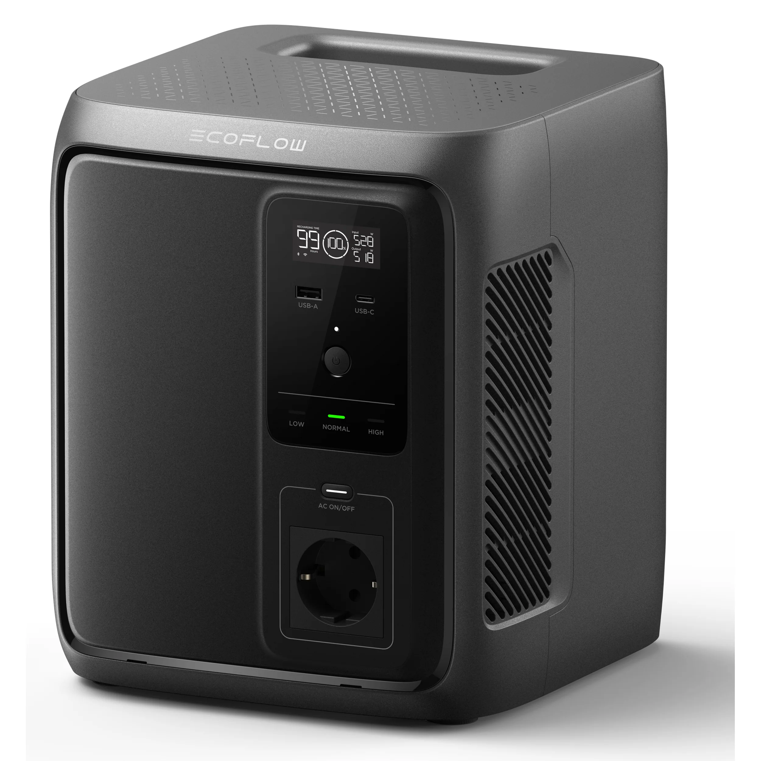 Trạm sạc di động Ecoflow 500W 960Wh Delta 3 Air 1000 Màu Đen