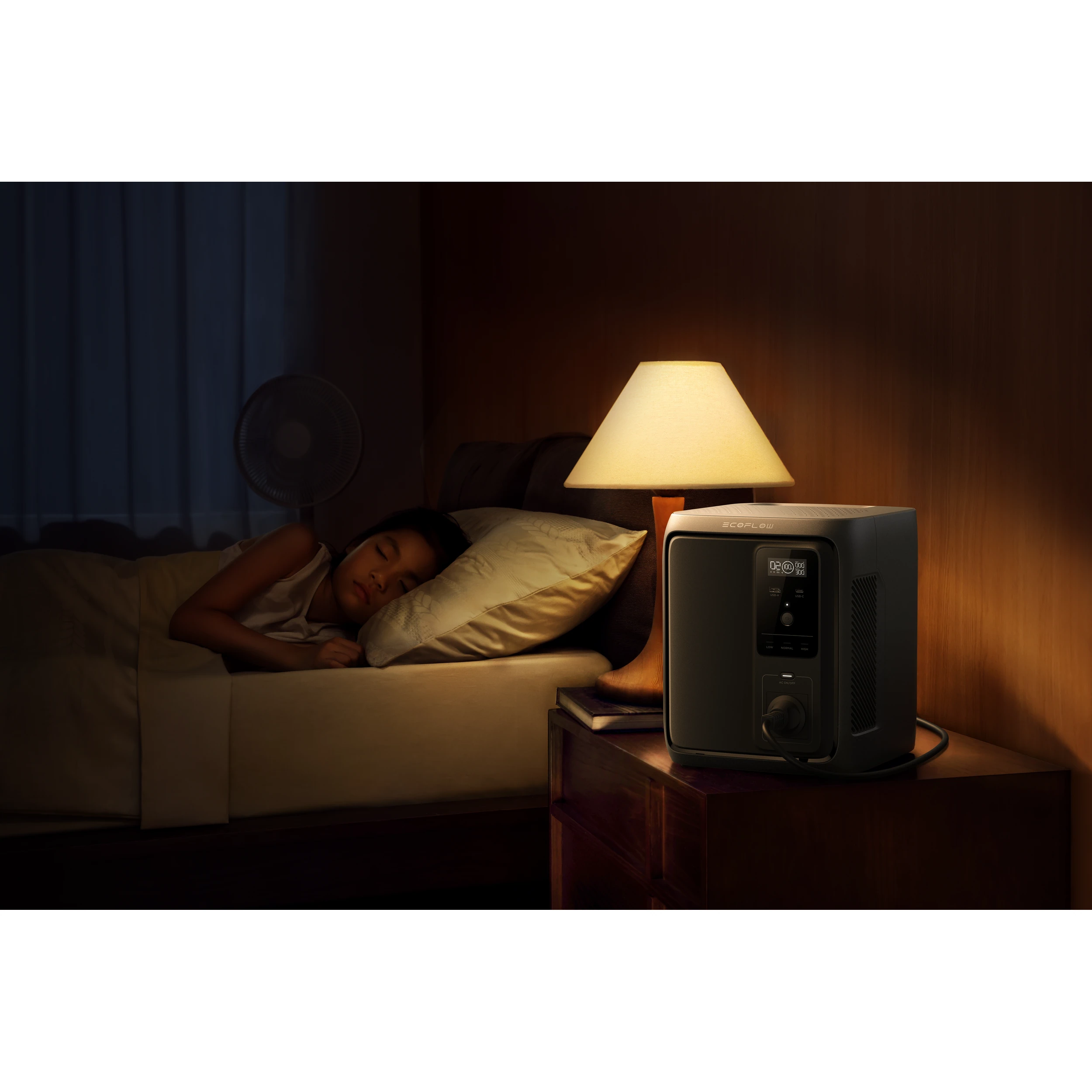 Trạm sạc di động Ecoflow 500W 960Wh Delta 3 Air 1000 Màu Đen