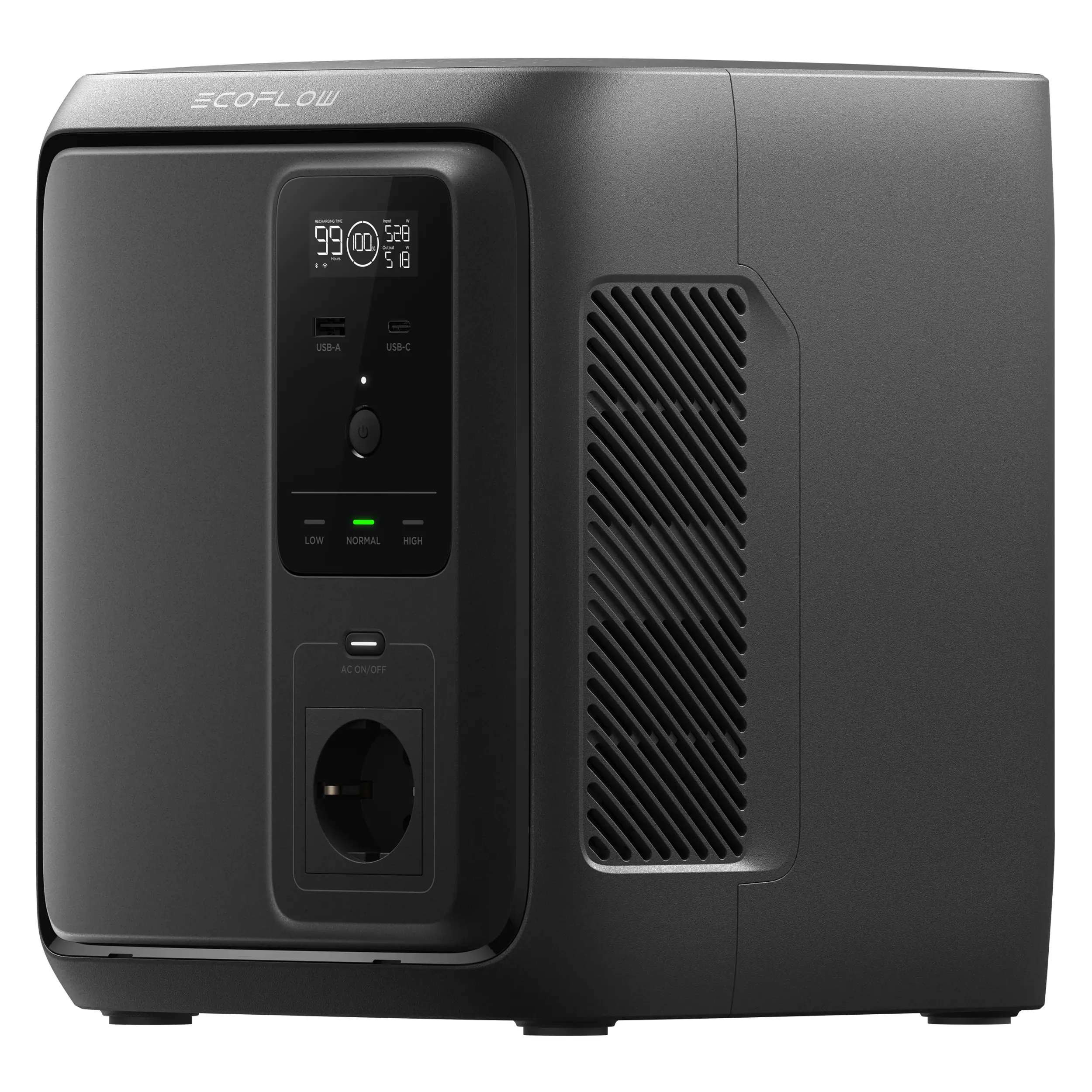 Trạm sạc di động Ecoflow 500W 960Wh Delta 3 Air 1000 Màu Đen