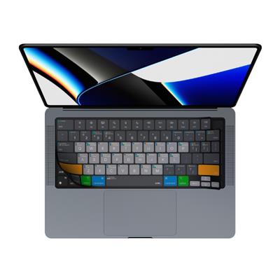 Phủ phím JCPAL Verskin Learn Macbook Pro 14 inch/ 16 inch Xám