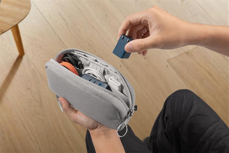 Túi phụ kiện Tomtoc Electronic Accessory Pouch 1L T12S1 Màu Xám