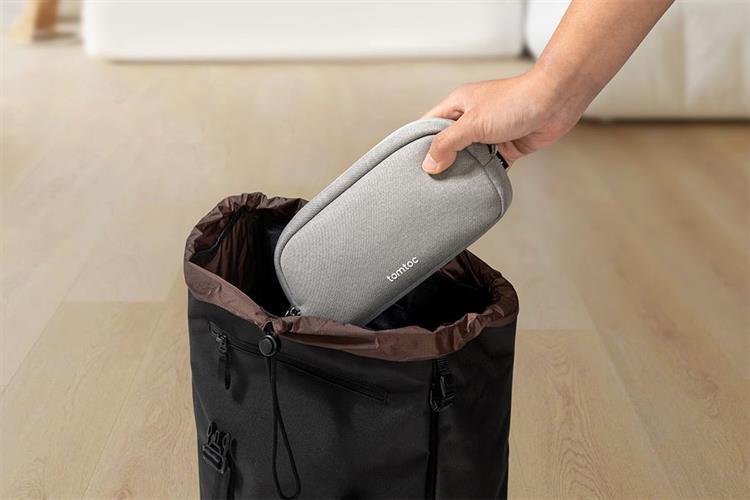 Túi phụ kiện Tomtoc Electronic Accessory Pouch 1L T12S1 Màu Xám