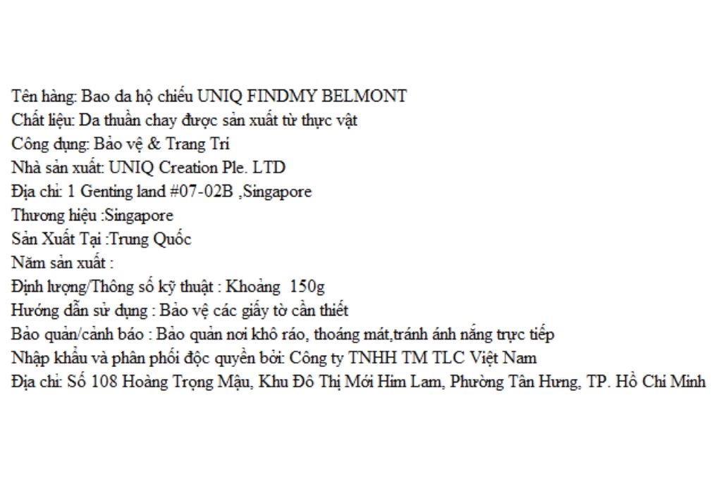 Bao da hộ chiếu UNIQ Findmy Belmont - 6
