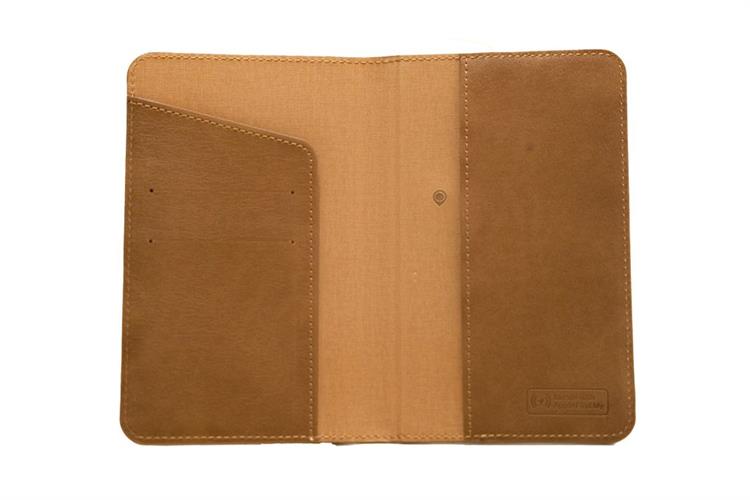 Bao da hộ chiếu IDMIX PU Màu Nâu