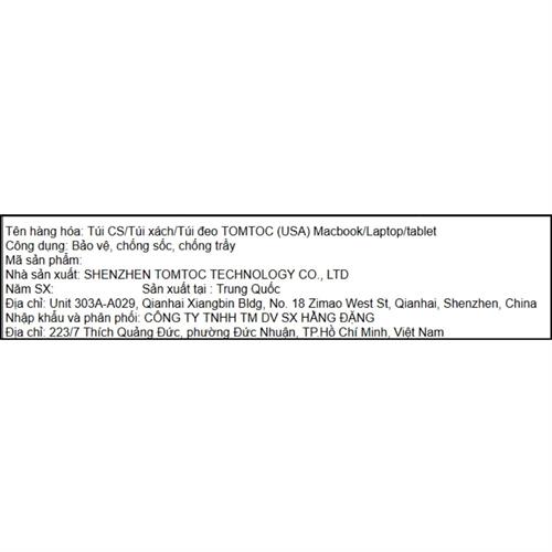 Túi đựng phụ kiện Tomtoc Premium Light-T12 Tech Organizer T12M1K1 Màu Nâu