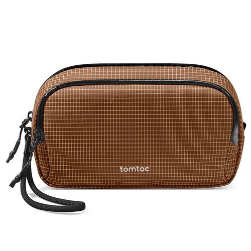Túi đựng phụ kiện Tomtoc Premium Light-T12 Tech Organizer T12M1K1 Màu Nâu