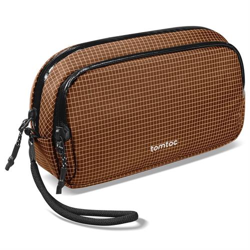 Túi đựng phụ kiện Tomtoc Premium Light-T12 Tech Organizer T12M1K1 Màu Nâu