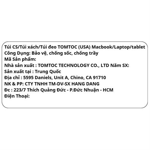 Túi đeo chéo Tomtoc X-Pac Aviator-T37 Travel Crossbody T37S1T1 Màu Xanh Oliu