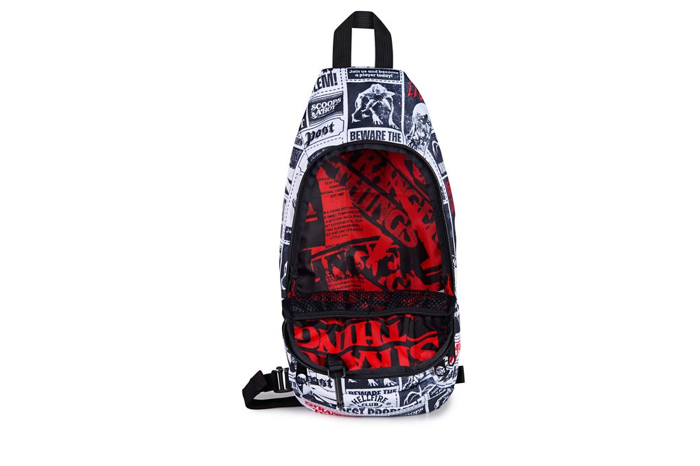Túi đeo Jansport Move Sling Hawkins Post 6L Họa Tiết Màu Đen/Trắng