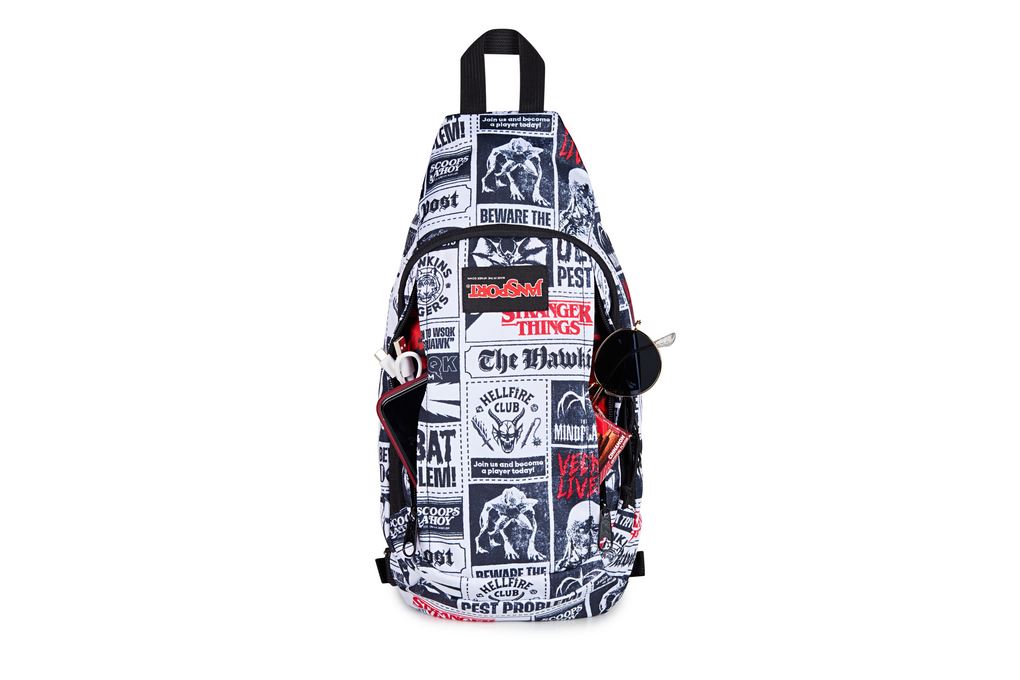 Túi đeo Jansport Move Sling Hawkins Post 6L Họa Tiết Màu Đen/Trắng