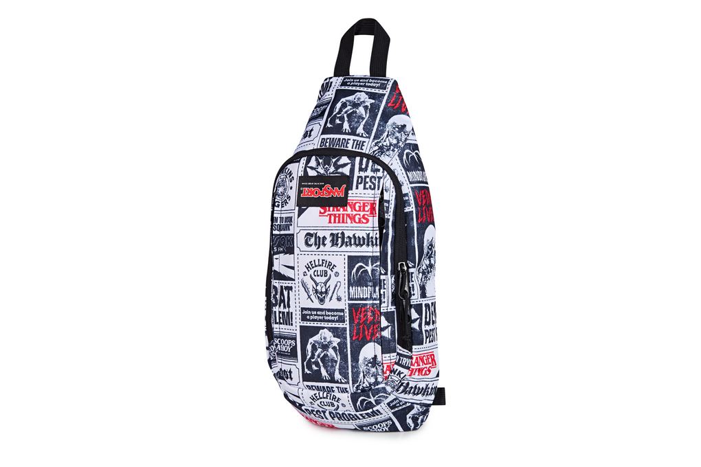 Túi đeo Jansport Move Sling Hawkins Post 6L Họa Tiết Màu Đen/Trắng