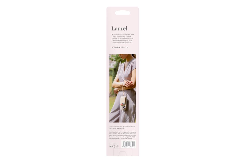Dây Điện Thoại Đeo Tay UNIQ Coehl Laurel Universal Đen Màu Đen