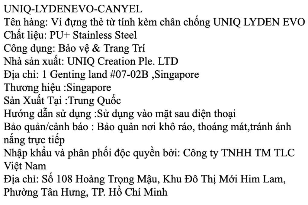 Ví đựng thẻ UNIQ Vàng LYDEN EVO MAGNETIC - 4