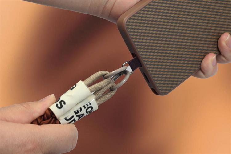 Dây Điện Thoại Đeo Tay AVA+ Nâu OCLSY-05 Màu Nâu