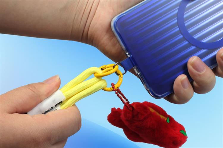 Dây Điện Thoại Đeo Tay Kèm Charm Ngựa AVA+ Xanh Navy OCLSY-05 Màu Xanh Navy