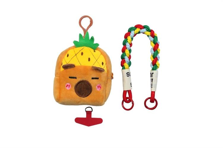 Dây Điện Thoại Đeo Tay Kèm Charm Balo AVA+ Đa Sắc OCLSY-05 Màu Đỏ