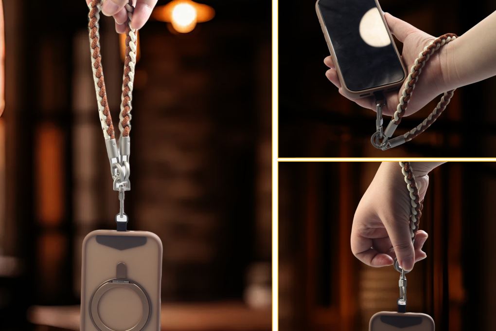 Dây Điện Thoại Đeo Chéo/Đeo Tay AVA+ Nâu OCLLY-08 Màu Nâu