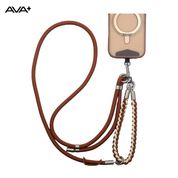 Dây Điện Thoại Đeo Chéo/Đeo Tay AVA+ Nâu OCLLY-08