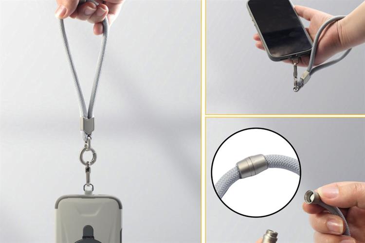 Dây Điện Thoại Đeo Chéo/Đeo Tay AVA+ Xám OCLLY-04 Màu Xám