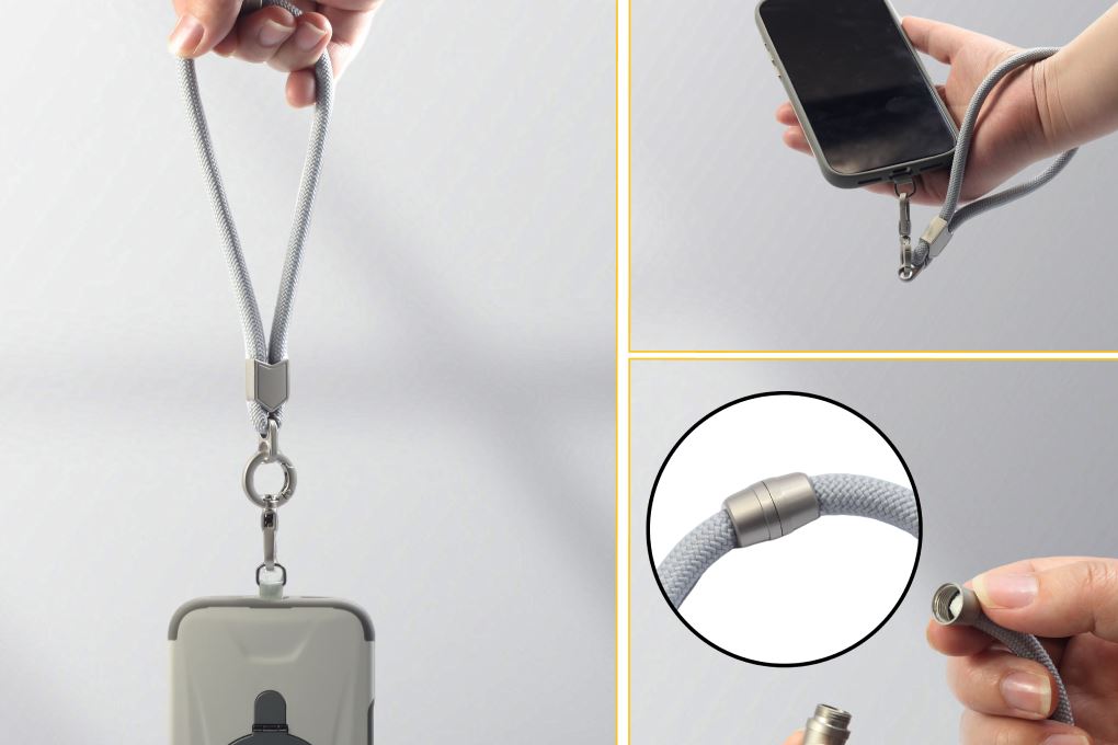 Dây Điện Thoại Đeo Chéo/Đeo Tay AVA+ Xám OCLLY-04 - 4