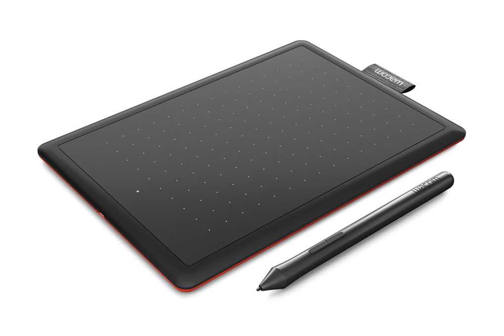 Bảng vẽ điện tử One by Wacom Small CTL-472/K0-CX Màu Đen - Đỏ