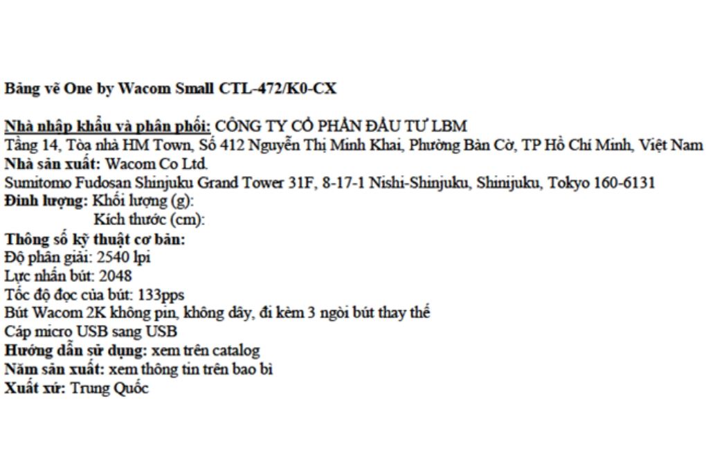 Bảng vẽ điện tử One by Wacom Small CTL-472/K0-CX Màu Đen - Đỏ