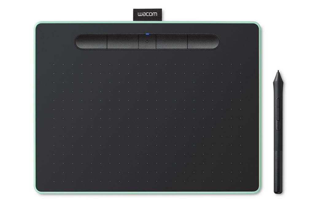 Bảng vẽ điện tử Wacom Intuos M Bluetooth CTL-6100WL/E0-C Màu Đen - Xanh lá