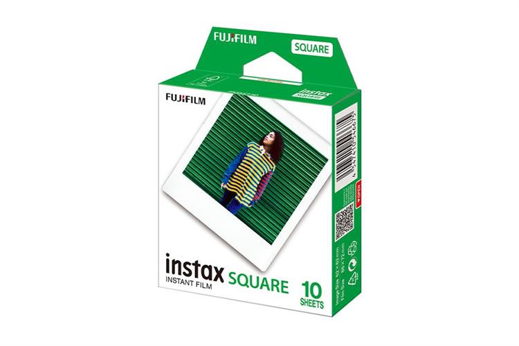 Phim chụp ảnh lấy liền Fujifilm Instax Square Plain (10/PK) Màu Trắng