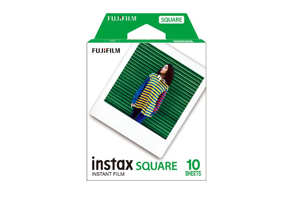 Phim chụp ảnh lấy liền Fujifilm Instax Square Plain (10/PK) Màu Trắng