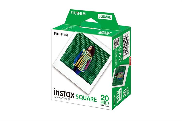 Phim chụp ảnh lấy liền Fujifilm Instax Square Plain (10x2/PK) Màu Trắng