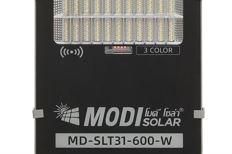 Đèn đường năng lượng mặt trời Modi nhôm MD-SLT31-600-W Màu Đen