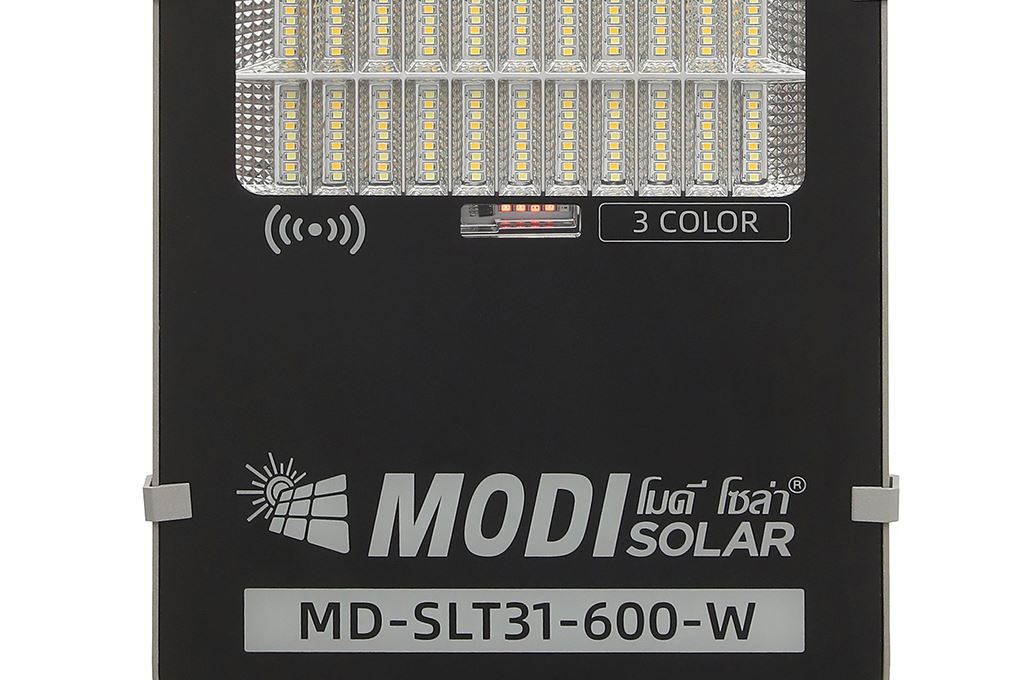 Đèn đường năng lượng mặt trời Modi nhôm MD-SLT31-600-W Màu Đen