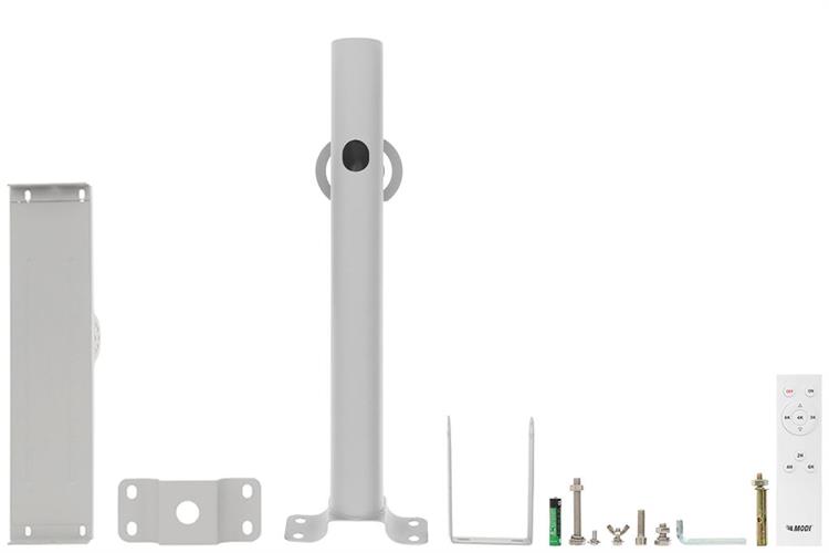 Đèn đường năng lượng mặt trời Modi nhôm MD-SLT31-600-W Màu Đen
