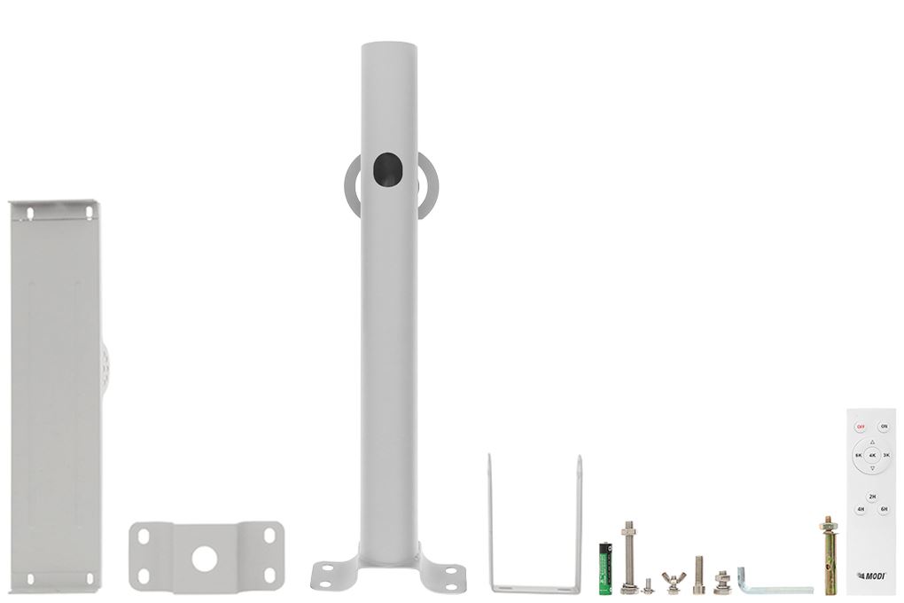 Đèn đường năng lượng mặt trời Modi nhôm MD-SLT31-600-W Màu Đen