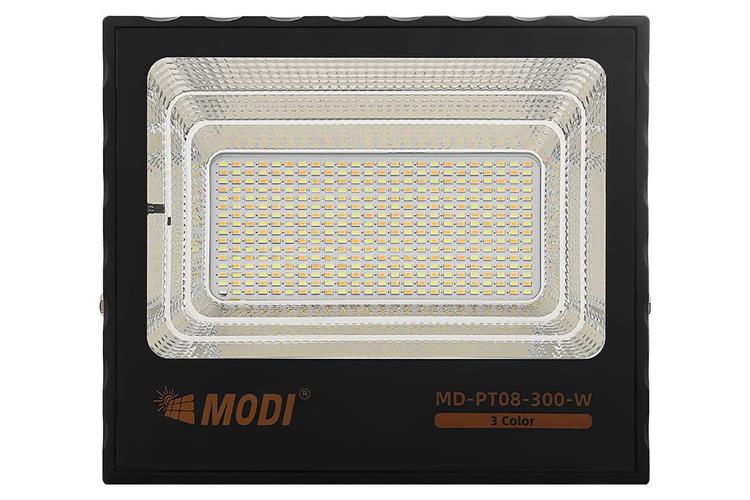 Đèn pha năng lượng mặt trời Modi MD-PT08-300-W Màu Đen